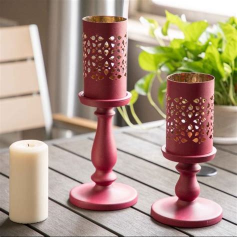 Red Metal Candle Holders & Accessories for sale 